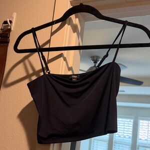 Women's Navy Crop Top